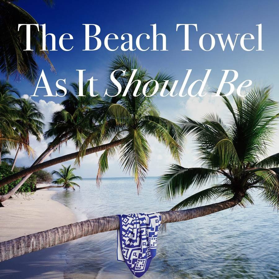 Sunset Red beach towel detail